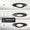 HOFTRONIC - Spots LED encastrables Lugo 5W 450lm 2700K Noir Voir les images du produit 5