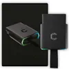 A black Carista EVO auto-diagnose device is shown on a black background with a subtle honeycomb pattern. The device has a logo and colored LED lights. Anteprima dell’immagine prodotto