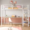 A loft bed with a desk and shelves underneath, set up in a child's room. Náhľad obrázku produktu