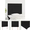 The Living Store Kopfteile 2 Stk. Schwarz 100x5x78/88 cm Produktbild-Vorschau 9