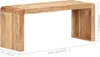 vidaXL Lavice 110x38x46 cm Masivní dřevo akácie Náhled obrázku produktu 6