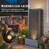 Outsunny Springbrunnen 2-stufig Gartenbrunnen mit LED Produktbild-Vorschau 5