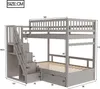 Flieks Etagenbett 90x200cm mit Kleiderschrank und Produktbild-Vorschau 7