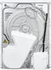 The back of a white dryer is shown, with internal components and wiring visible. Produktbild-Vorschau