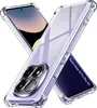 Two transparent phone cases are arranged diagonally on a white background, with one case partially covering the other. Voir les images du produit
