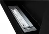 A close-up view of the burner of a black bio-fireplace. Produktbild-Vorschau
