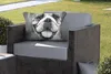 MuchoWow® Outdoor Kissen - Tierprofil Bulldogge in schwarz Produktbild-Vorschau 5
