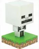 A Minecraft Skeleton icon light on a grass block base. Náhled obrázku produktu