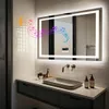 A modern bathroom vanity with a sink, faucet, and a large illuminated mirror with colorful musical notes overlayed. Náhľad obrázku produktu