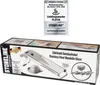 A product box for a stainless steel mandolin slicer, with a promotional badge above it. Produktbild-Vorschau