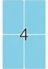 Vielzwecketiketten blau 52x82 mm Papier matt 128 St. Produktbild-Vorschau 3