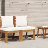 vidaXL Modułowa sofa centralna z kremowymi poduszkami z Podgląd zdjęcia produktu 1