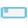 vidaXL Kleinkind-Bettschutzgitter Blau 160x25 cm Stoff Produktbild-Vorschau 3