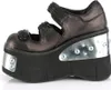 KERA-13 Damen Sandale von DemoniaCult, Schwarz-Zinn EU 39, Produktbild-Vorschau 3