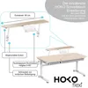 HOKO® Ergo-Study piano di lavoro extra large con porta Anteprima dell’immagine prodotto 7