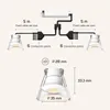 Ledvion Lot de 4 spot encastrable LED ø35mm IP65 3W Blanc Voir les images du produit 8