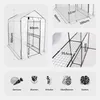 AREBOS Premium Foliengewächshaus 120x186x190 cm | 2 Ebenen, Produktbild-Vorschau 9