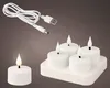 Aufladbare Teelichter mit Batterien, Timerfunktion und Ladestation Produktbild-Vorschau