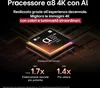 A close-up of a processor chip with marketing text and performance statistics. Produktbild-Vorschau