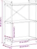 vidaXL Bücherregal 60 x 30 x 85 cm Holzwerkstoff Produktbild-Vorschau 8