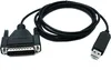 SYSTEM-S DB25 Kabel 180 cm RS232 IEEE 1248 Stecker zu USB Produktbild-Vorschau 1