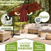 tillvex® Alu Sonnenschirm Rechteckig Ø 330 cm Rot + Produktbild-Vorschau 3