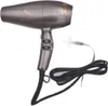 A gray hairdryer with gold accents and a black cord is shown against a white background. Anteprima dell’immagine prodotto