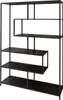 Industrial Bücherregal SLIM LINE 185cm Esche schwarz sechs Produktbild-Vorschau 9