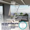 Höhenverstellbarer Decken-Wäscheständer aus Aluminium, Produktbild-Vorschau 4