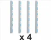 Marina 8 Set mit 4 Stück White- Stegfender 98x8x6 cm – EVA Produktbild-Vorschau 1