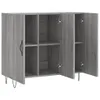 The Living Store Sideboard Grau Sonoma 90x34x80 cm Produktbild-Vorschau 5