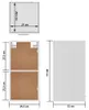 vidaXL Hängeschrank Lyon Weiß 29,5x31x60 cm Holzwerkstoff Produktbild-Vorschau 7