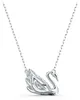 Swarovski Swan Halskette, Schwan, Weiss, Rhodiniert Produktbild-Vorschau 6