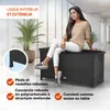 CASARIA® Coffre de jardin XXL Noir - Malle de rangement en Voir les images du produit 4