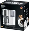 The image shows the retail packaging of a Braun coffee maker. Produktbild-Vorschau