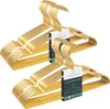 20x Parusia Kleiderbügel gold,  42cm breit, 1cm stark, Produktbild-Vorschau 1