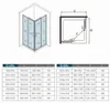 100X100X185cm Duschkabine Duschabtrennung Eckeinstieg Produktbild-Vorschau 7