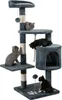 lionto Kratzbaum für Katzen 112 cm hoch, mit Höhle, Produktbild-Vorschau 1