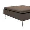 Dekoria Bezug für Söderhamn Fußhocker, braun, 93 x 93 x 40 Produktbild-Vorschau 2