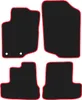Tappetini in velluto Nero/Rosso per Peugeot 207CC 2006-2012 Anteprima dell’immagine prodotto 2
