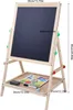 tavolo da disegno in legno bifacciale 2 in 1 per neonati, Anteprima dell’immagine prodotto 8