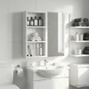 Szafka łazienkowa vidaXL, biała, 30 x 10 x 60,5 cm, Podgląd zdjęcia produktu 4