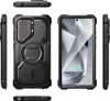 Multiple views of a black smartphone case, including front, back, side, and top/bottom. Produktbild-Vorschau