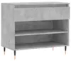 vidaXL Schuhregal Betongrau 70x36x60 cm Holzwerkstoff Produktbild-Vorschau 1