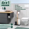 eluno stojící toaletní souprava 4v1, WC štětka, držák na Náhled obrázku produktu 2