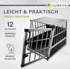 Juskys Alu Hunde-Transportbox L - 90 × 65 × 69 cm – Auto Produktbild-Vorschau 5