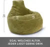 Green Bean® Sitzsack mit Rückenlehne 80x80x90cm - Gaming Produktbild-Vorschau 4