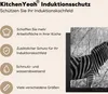 KitchenYeah© Herdabdeckplatte Zwei Zebras , 70x52cm, Küche Produktbild-Vorschau 6