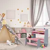 Relaxdays Kindertisch mit Sitzbank, 2 Fächer, Produktbild-Vorschau 2