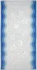 Flora Ocean 70x140 modrý bavlněný froté ručník 380 g/m2 Náhled obrázku produktu 1
